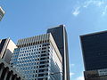 AON Center, the tall black tower in the center.