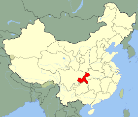 Ligging van Chongqing