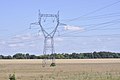 Pylône de type Chat 400 kV 2 ternes.