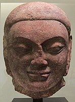 Tirthankara Head, Kushan Period, Mathura