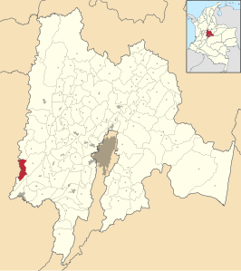 Locatie van Guataquí