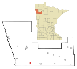 Location of Beltrami, Minnesota