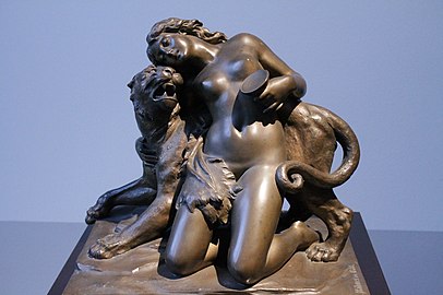 Maenad ve Panter, Ernst Julius Hähnel, 1886. Albertinum, Dresden