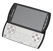 Xperia Play, a handheld game console slider