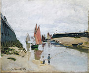 Le port de Trouville, 1870, Muzeu i Arteve të Bukura, Budapest.