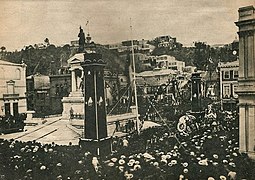 Arturo Prat Funeral on Valparaíso, 1888