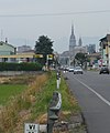 La S.S. 11 alle porte di Novara arrivando da Milano