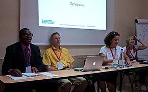 Our symposium (Part 1) presenters, University of Rome, 7 Sept. 2011 - Flickr - PhillipC.jpg