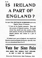 Sinn Féin verkiezingsposter 1918