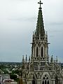 Español: Torre posterior de la Catedral de La Plata vista desde la Torre de Jesús a 65 m de altura.