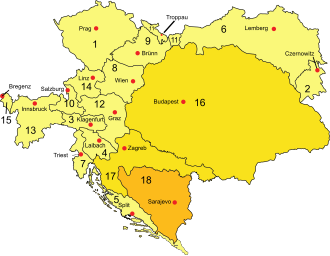 Ausztria–Magyarország tartományai