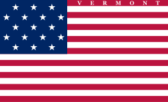 The second flag of Vermont (1804–1837)