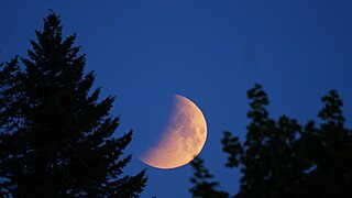 Berlin, Germany at moonset, 2:52 UTC