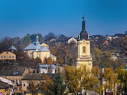 Panoramic view of Buchach in 2017