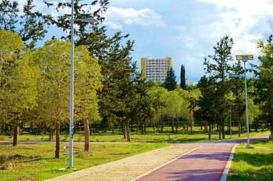 Άλσος Παιδαγωγικού Ινστιτούτου που ενώνει 4 προάστια της Λευκωσίας.