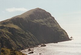 Cliffs on the northern side of the island