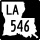 Louisiana Highway 546 marker
