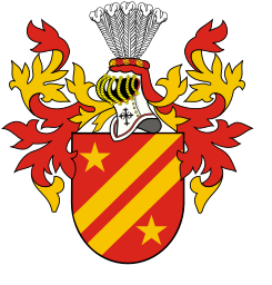 Le blason de la famille Bonaparte (avant Napoléon Ier).