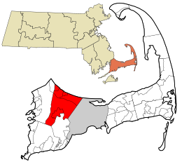 Location in Barnstable County, Massachusetts