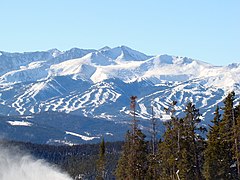 Peaks 8, 9 and 10 viewed from Dercum Mountain at Keystone Resort