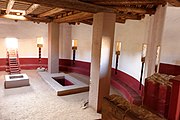 The restored Great Kiva at Aztec Ruins