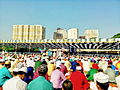 Image 12An urban congregation for Eid-ul-Azha prayers in Dhaka. (from Culture of Bangladesh)