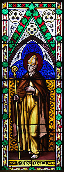 Detail St Michael's Church, Ballinasloe, Stained Glass Window