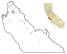 Monterey County California Incorporated and Unincorporated areas Boronda Highlighted.svg