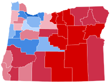 Oregon Presidential Election Results 2020.svg