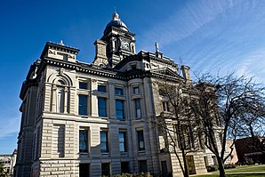 Clinton County Courthouse in Frankfort, gelistet im NRHP Nr. 78000027[1]