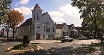 This Hermosa church is where Walt Disney was baptized.