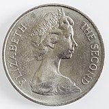 Obverse: Effigy of Queen Elizabeth II