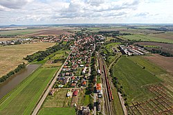 Aerial view of Zlonice