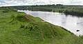 Eighth to Tenth Century Viking burial mounds along the Volkhov River near Staraya Ladoga, Russia.