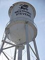 Water tower at the West Point Stevens textile plant