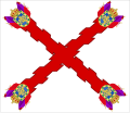 Flag and royal standard of New Spain.