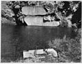 Middle Granite Quarry (Weller's Quarry), showing concentric shells of granite after flooding of the quarry (c. 1910)