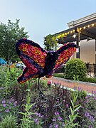 A butterfly sculpture in Easton Town Centre