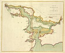 Map of Cork Harbour, ca. 1702