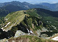 Pohľad na Nízke Tatry z vrchu Ďumbier