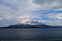 2010年 被積雪所覆蓋的櫻島