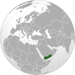 也门的位置（綠色）