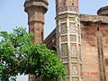 Embellishments on the Chauburji minaret