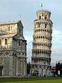 Die Skewe Toring in Pisa, Italië.