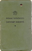 Корице Нансеновог пасоша, Полицијска канцеларија, Праг, 1930.