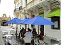 Restaurant with Capilla del Cristo seen in the background