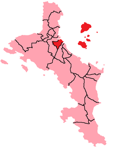 Harta provinciei Mont Fleuri în cadrul Seychelles