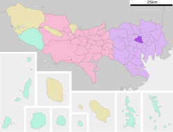 文京區在東京都的位置