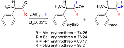 Scheme 3. Felkin model for chiral induction