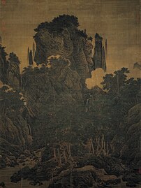 The Wind in Pines Among a Myriad Valleys, by Li Tang, 1124.